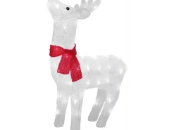 LED-Figur Rentier Acryl 60 LEDs Kaltweiß