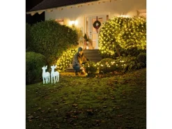 LED-Figur Rentier Acryl 60 LEDs Kaltweiß