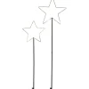 LED-Figur Stern 2er-Set Schwarz