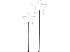 LED-Figur Stern 2er-Set Schwarz