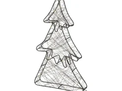 LED-Figur Tanne 50 cm Schwarz