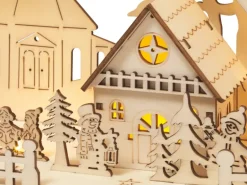 LED-Figur Winterdorf 10 LEDs