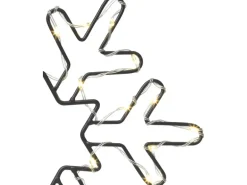 LED-Gartenstecker Schneeflocke 118,5 cm x 27 cm x 0,8 cm