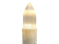 LED-Kerzen-Lichterkette 20 LEDs Warmweiß Grünes Kabel 12,9 m