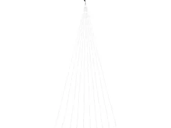 LED-Kupferdraht-Lichtschweif 300 LEDs Warmweiß Transparentes Kabel 7,9 m