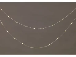 LED-Kupferlichterkette 320 warmweiße LEDs Silberdraht 34,9 m