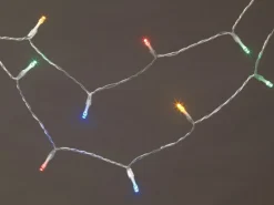 LED-Lichterkette 10 bunte LEDs Transparentes Kabel 120 cm