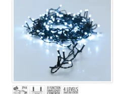 LED-Lichterkette 240 kaltweiße LED mit Sensor für innen und außen