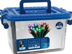 LED-Lichterkette 400 LEDs Bunt in Kunststoffbox Grünes Kabel 34,92 m