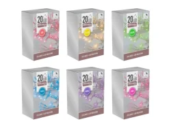 LED-Lichterkette 20 LEDs mit Timer Transparentes Kabel Bunt 6-fach Sortiert