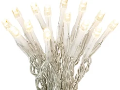 LED-Lichterkette 400 LEDs Warmweiß in Kunststoffbox Transparentes Kabel 34,92 m