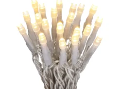 LED-Lichterkette 80 LEDs Warmweiß Transparentes Kabel 8,92 m