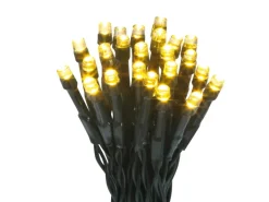 LED-Lichterkette 48 LEDs Warmweiß Grünes Kabel 4,02 m Batteriebetrieb