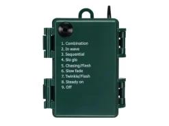 LED-Lichterkette 48 LEDs Warmweiß Grünes Kabel 4,02 m Batteriebetrieb