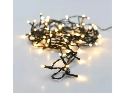 LED-Lichterkette 240 LEDs Warmweiß in Kunststoffbox Schwarzes Kabel 22,92 m
