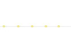 LED-Lichterkette Blume Orange Batteriebetrieben