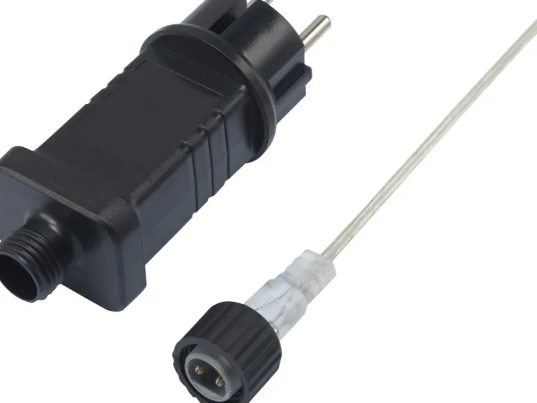 LED-Lichterkette Draht 300 kaltweiße LEDs Silbernes Kabel 790 cm