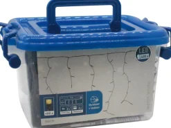 LED-Lichterkette Eisregen 400 LEDs Warmweiß Schwarzes Kabel 12 m