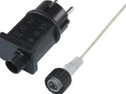 LED-Lichterkette Eisregen 100 warmweiße LEDs Silbernes Kabel 690 cm