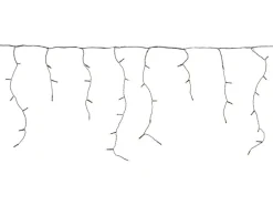 LED-Lichterkette Eisregen 200 LEDs Warmweiß Schwarzes Kabel 6 m