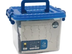 LED-Lichterkette Eisregen 200 LEDs Warmweiß Schwarzes Kabel 6 m