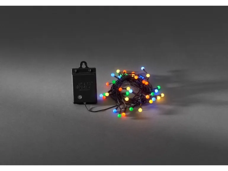 LED-Lichterkette Globes 40 bunte LEDs für innen und außen