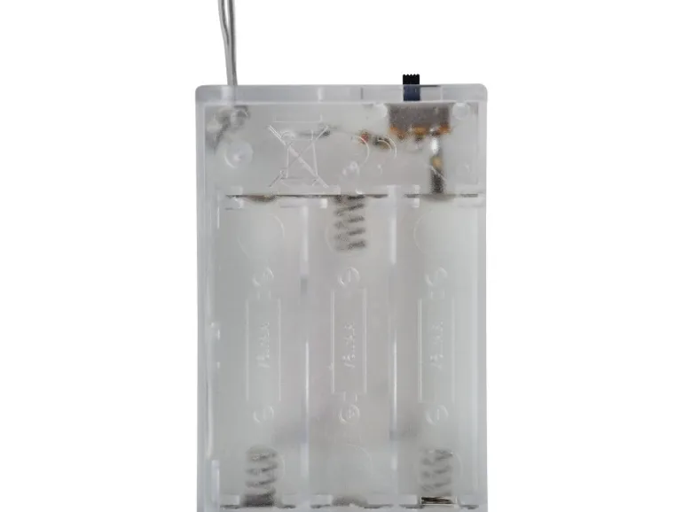 LED-Lichterkette Mini-Kugeln 10 warmweiße LEDs Pink oder Weiß 140 cm