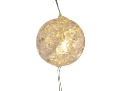 LED-Lichterkette Mini-Kugeln 10 warmweiße LEDs Pink oder Weiß 140 cm