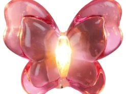 LED-Lichterkette Schmetterlinge Pink Batteriebetrieben
