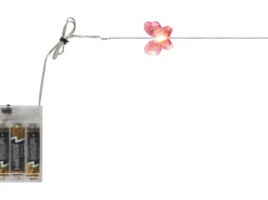 LED-Lichterkette Schmetterlinge Pink Batteriebetrieben