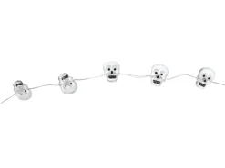 LED-Lichterkette Silberdraht 20 LEDs 4 Designs warmweißes Licht