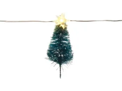 LED-Lichterkette Weihnachtsbaum 20 LEDs Warmweiß Transparentes Kabel 2,2 m