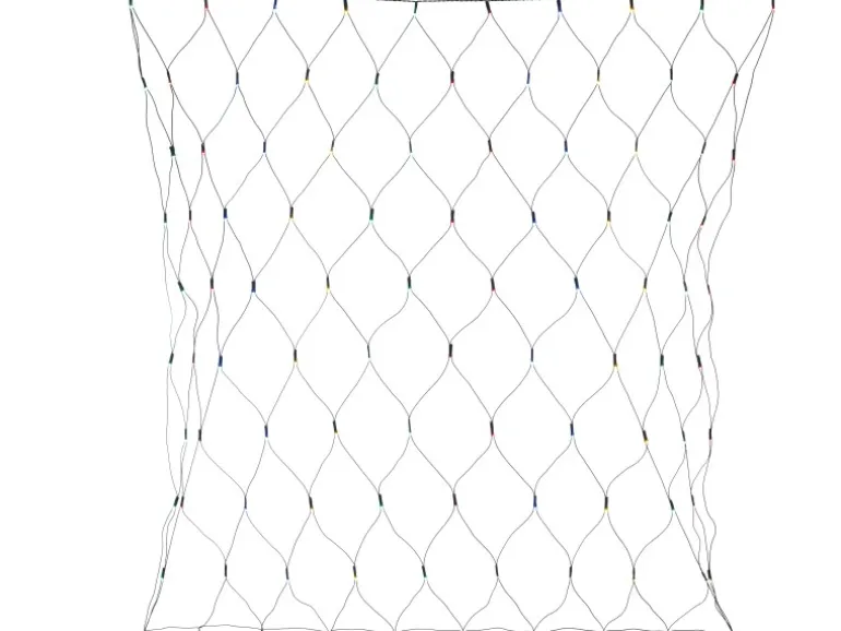 LED-Lichternetz 100 bunte LEDs Grünes Kabel 150 cm