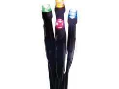 LED-Lichternetz 200 bunte LEDs Grünes Kabel 200 x 200 cm