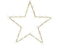LED-Metallstern 40 cm Gold