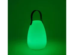 LED-Outdoor-Tisch- und Bodenleuchte Keno Weiß Ø 13,8 cm RGB und Warmweiß