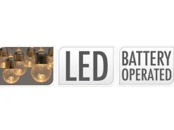 LED-Party-Lichterkette 30 Glühbirnen Transparent