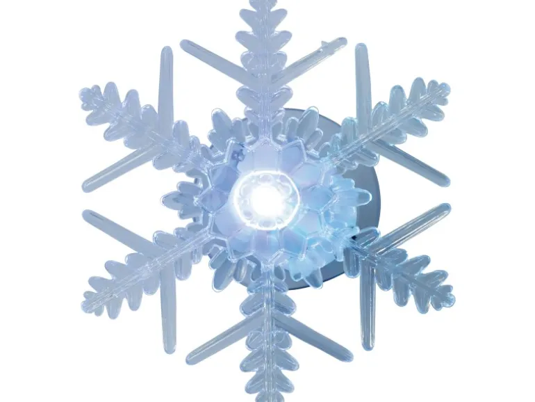 LED-Schneeflocke 1 LED Mehrfarbig 4 Designs