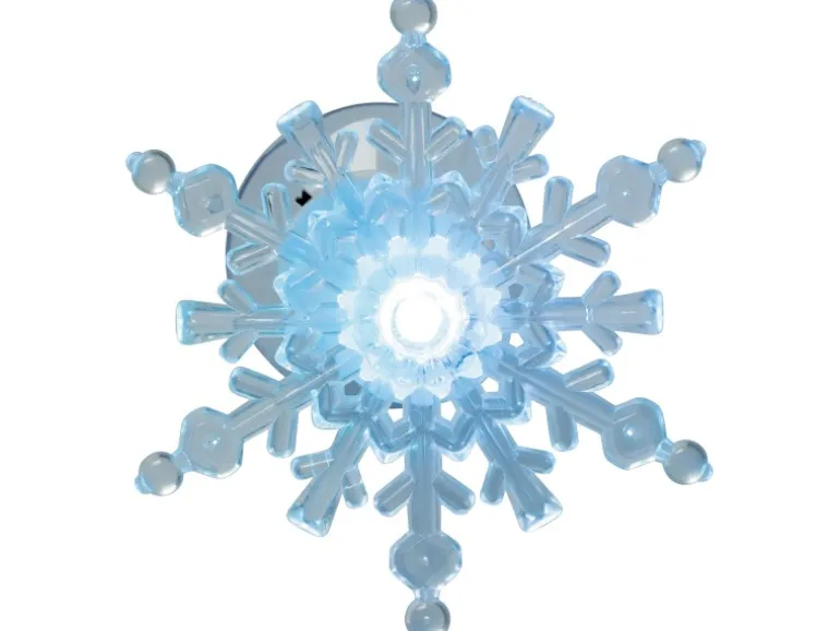 LED-Schneeflocke 1 LED Mehrfarbig 4 Designs