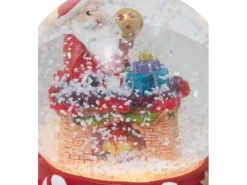 LED-Schneekugel Weihnachten Polyresin 4-fach sortiert