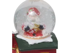 LED-Schneekugel Weihnachten Polyresin 4-fach sortiert