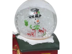 LED-Schneekugel Weihnachten Polyresin 4-fach sortiert