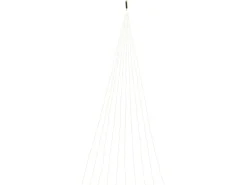 LED-Silberdraht-Lichtschweif 200 LEDs Warmweiß Transparentes Kabel 6,9 m