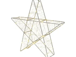 LED-Silhouetten-Figur Stern 40 cm Silber