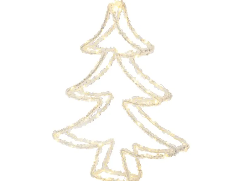 LED-Silhouetten-Figur Tannenbaum 34 cm Transparent