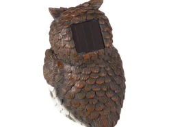 LED-Solar Eule Braun