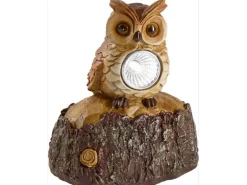LED-Solarleuchte Eule Pula "Ruhend"