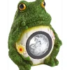 LED-Solarleuchte Orune Frosch Grün-Weiß
