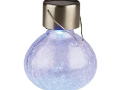 LED-Solar-Pendelleuchte Crackle RGB