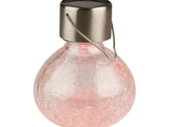 LED-Solar-Pendelleuchte Crackle RGB